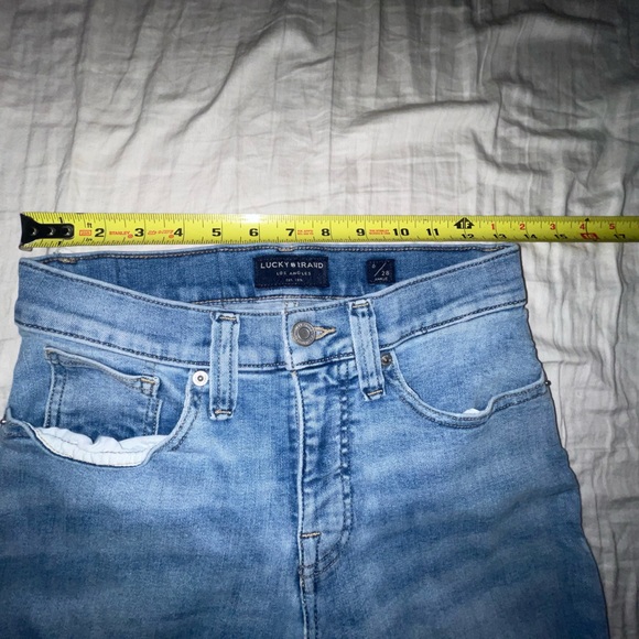 Lucky Brand Mid Rise Skinny Ava jeans womens denim 6 28a ankle light blue 28 - Picture 7 of 10